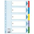 Przek.ESSELTE Mylar kar. 1-5  A4 261348